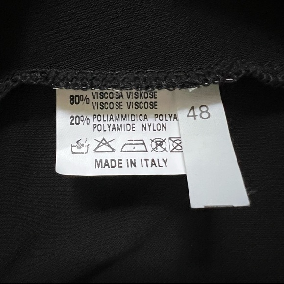 Carlton Sleeveless Black Fit & Flare Maxi Round Neck Slit Evening Gown Dress 12 - Picture 13 of 16